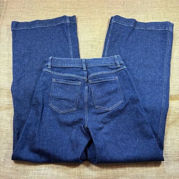 SPANX SPANXshape Original EveryWear Flare Raw Indigo Jeans Size Small Petite - Picture 6 of 7